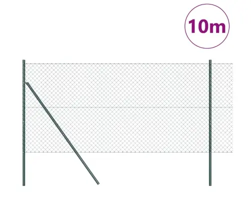 Aiapost Roheline 10 X 1,5 M (40 X 40 Mm Mesh) Terased Ja Pvc