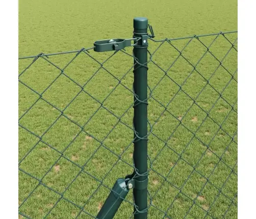 Žoga Stabu Komplekts Zaļa 1.6 X 10 M Cinkots Tērauds Vidaxl