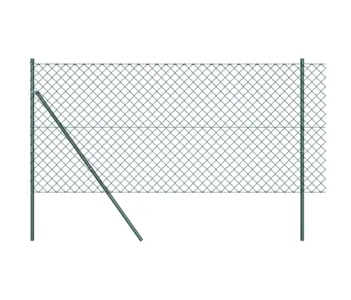 Žoga Stabu Komplekts Zaļa 1.4 X 25 M Cinkots Tērauds Vidaxl