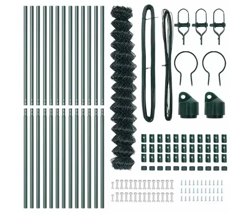 Aiapost Roheline 25 X 1,6 M (60 X 60 Mm Võrgu) Terased Ja Pvc