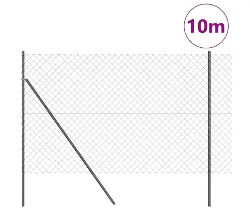 Aiapost Hall 10 X 1,5 M (60 X 60 Mm Võrku) Terased Ja Pvc