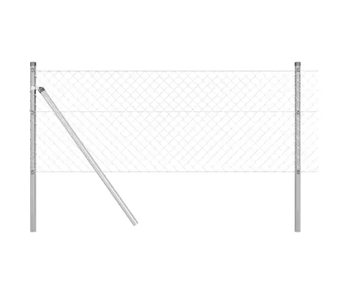 Aiapost Hõbedane 10 X 0,4 M (40 X 40 Mm Võrk) Teras