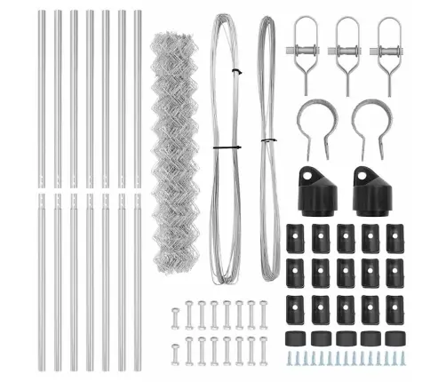 Aiapost Hõbedane 10 X 1 M (40 X 40 Mm Võrk) Teras