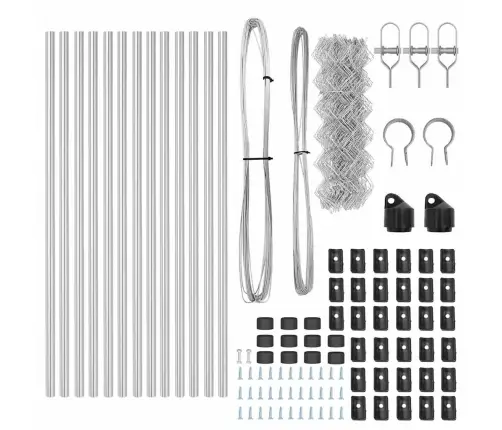 Aiapost Hõbedane 25 X 0,6 M (40 X 40 Mm Võrk) Teras