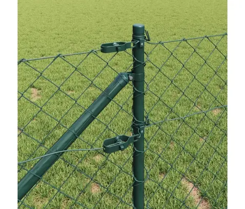 Žoga Stabu Komplekts Zaļa 0.8 X 10 M Cinkots Tērauds Vidaxl