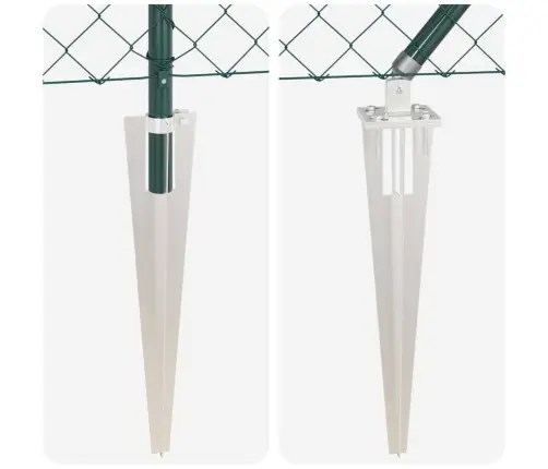 Aiapost Roheline 10 X 0,4 M (60 X 60 Mm Võrk) Terased Ja Pvc