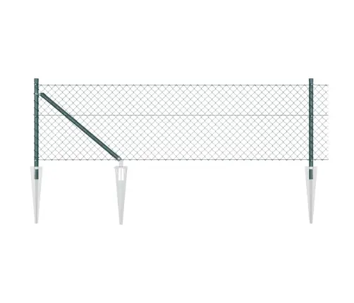 Aiapost Roheline 10 X 0,4 M (60 X 60 Mm Võrk) Terased Ja Pvc