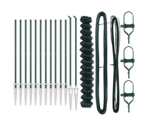 Tvorelės Stulpas Žalia 1,5 X 25 M (60 X 60 Mm Akies) Plienas