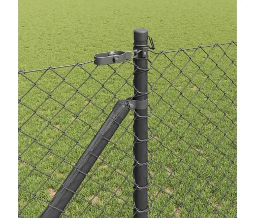 Žoga Stabu Komplekts Pelēka 1.4 X 10 M Vidaxl