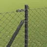 Žoga Stabu Komplekts Pelēka 1.5 X 10 M Vidaxl