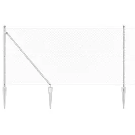 Aiapost Hõbedane 10 X 1 M (40 X 40 Mm Võrk) Teras