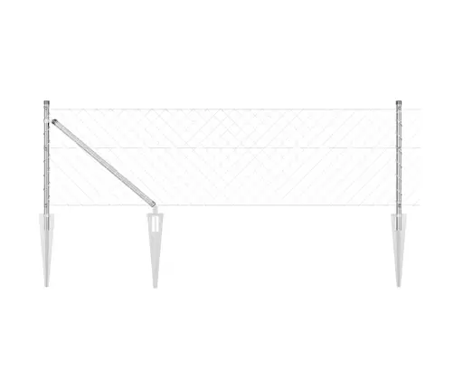 Tvorelės Stulpas Sidabro 25 X 0,6 M (60 X 60 Mm Tinklelis)