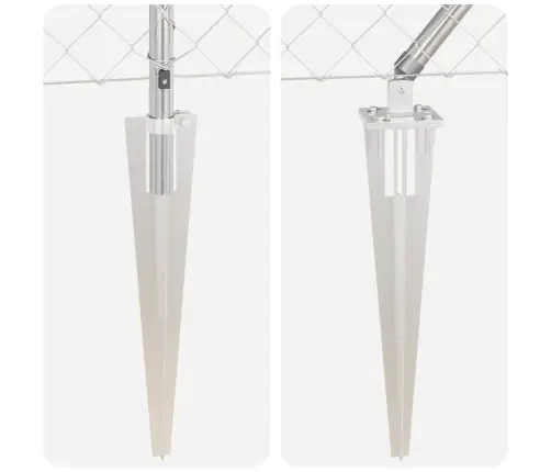 Tvorelės Stulpas Sidabro 25 X 0,8 M (60 X 60 Mm Tinklas)