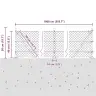 Žoga Stabu Komplekts Sudraba 10 X 0.4 M Cinkots Tērauds Vidaxl