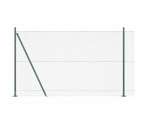 Žoga Stabu Komplekts Sudraba 10 X 1.6 M Cinkots Tērauds Vidaxl