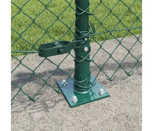 Žoga Stabu Komplekts Sudraba 25 X 0.4 M Cinkots Tērauds Vidaxl