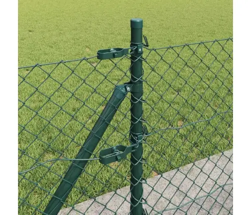 Žoga Stabu Komplekts Sudraba 25 X 0.4 M Cinkots Tērauds Vidaxl