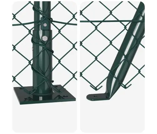 Žoga Stabu Komplekts Sudraba 25 X 1 M Cinkots Tērauds Vidaxl