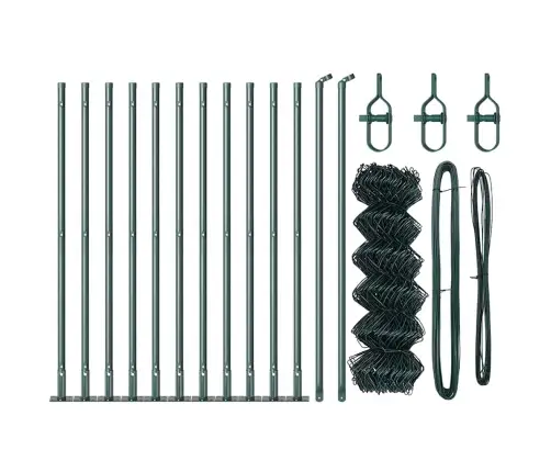 Aiapost Roheline 25 X 0,6 M (60 X 60 Mm Võrk) Terased Ja Pvc