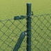 Grandinės Ryšio Tvora Su Stulpais Žalia 1 X 25 M Plienas