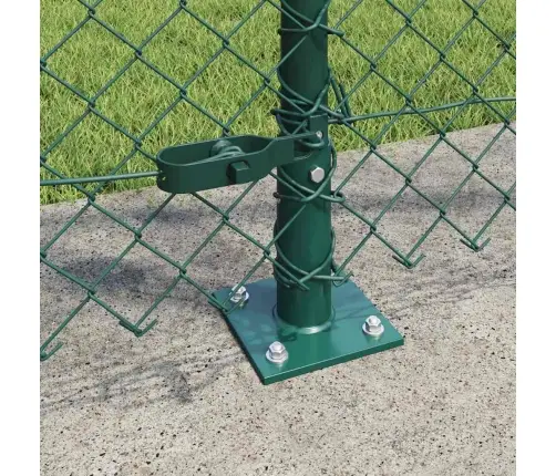 Žoga Stabu Komplekts Sudraba 25 X 1.2 M Cinkots Tērauds Vidaxl