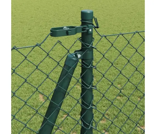 Žoga Stabu Komplekts Sudraba 25 X 1.2 M Cinkots Tērauds Vidaxl