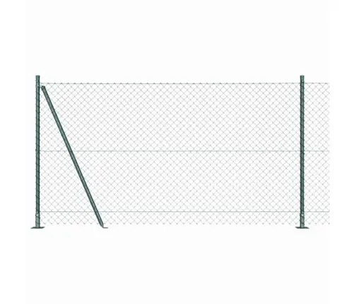 Žoga Stabu Komplekts Sudraba 25 X 1.2 M Cinkots Tērauds Vidaxl