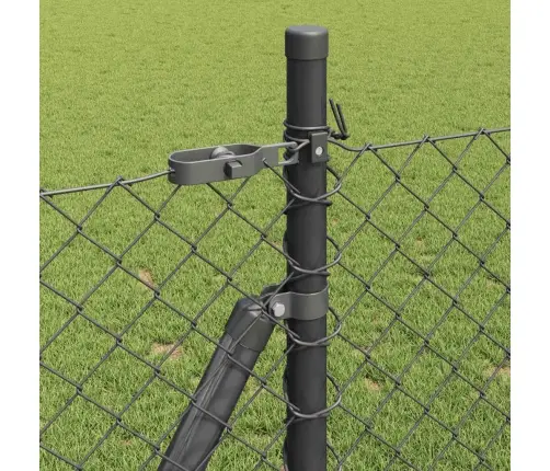 Žoga Stabu Komplekts Sudraba 10 X 0.8 M Vidaxl