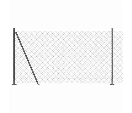 Žoga Stabu Komplekts Sudraba Standarta Cinkots Tērauds Vidaxl