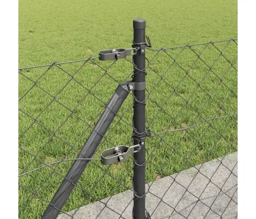 Žoga Stabu Komplekts Sudraba Standarta Cinkots Tērauds Vidaxl