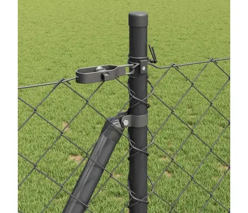 Žoga Stabu Komplekts Sudraba 10 X 1 M Cinkots Tērauds Vidaxl