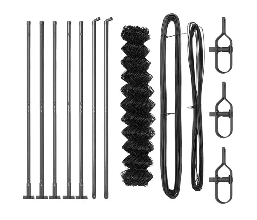 Žoga Stabu Komplekts Sudraba 10 X 1 M Cinkots Tērauds Vidaxl