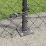Žoga Stabu Komplekts Sudraba 25 X 1.5 M Cinkots Tērauds Vidaxl