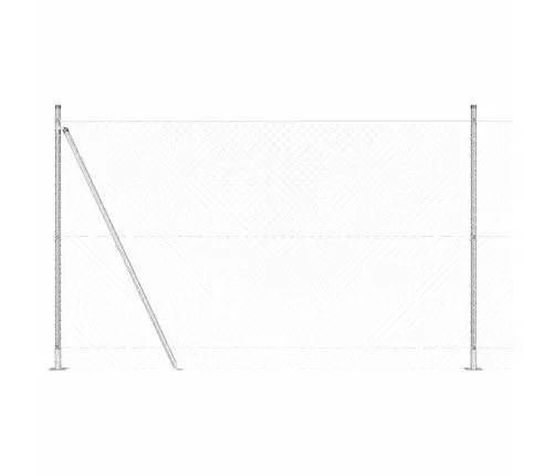 Aiapost Hõbedane 10 X 1,5 M (40 X 40 Mm Mesh) Teras