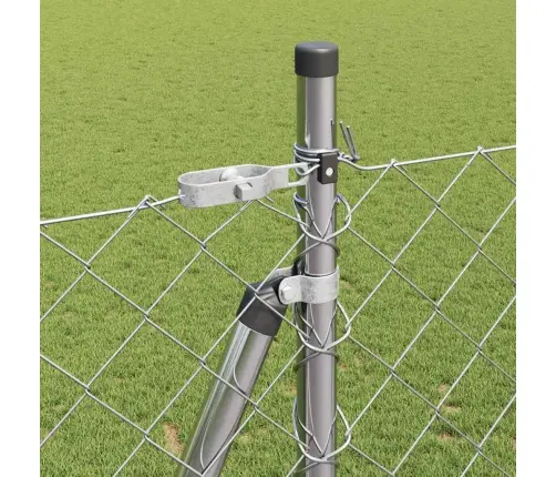 Ahela Link Aed Postidega Hõbedane 1.6 X 10 M Teras