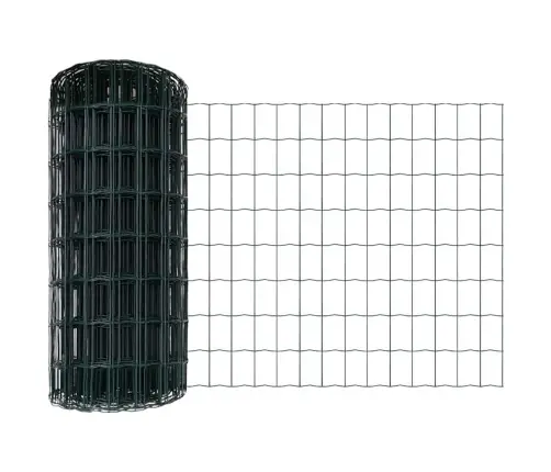 Eiropas Žogs Ar 7 Stabiem 0.8X10 M Cinkota Tērauda Zaļš Vidaxl