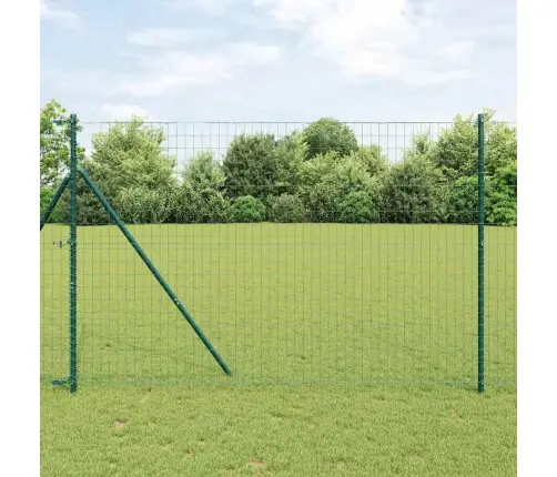 Eiropas Žogs Ar 7 Stabiem 1.6X10 M Galvanizēts Tērauds Zaļš Vidaxl