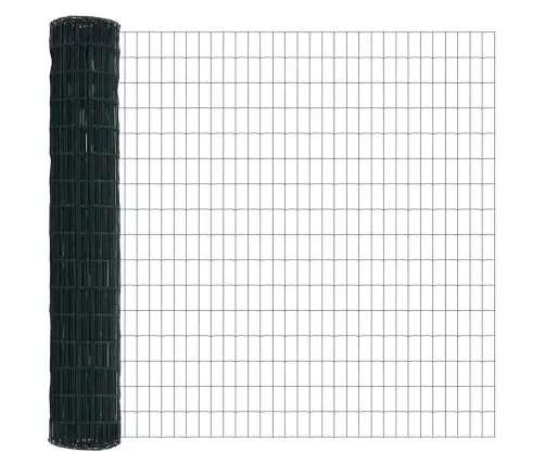 Tvora Su Stulpais Žalia 1,5 X 10 M Plienas Ir Pvc