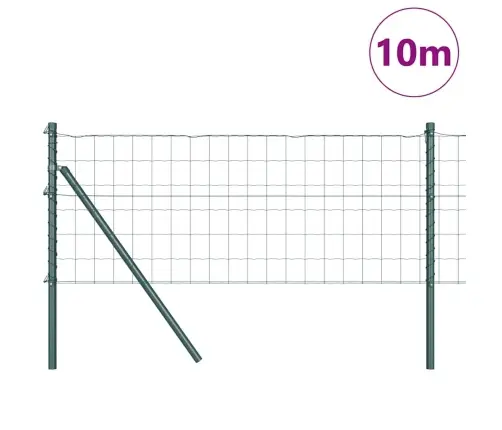 Tvora Su Stulpais Žalia 0.6 X 10 M Plienas