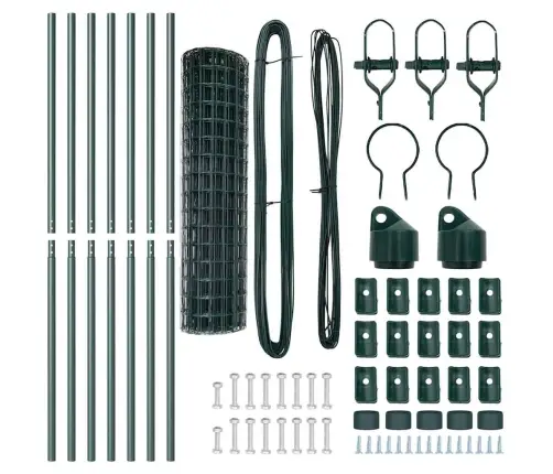 Tvora Su Stulpais Žalia 1.2 X 10 M Plienas