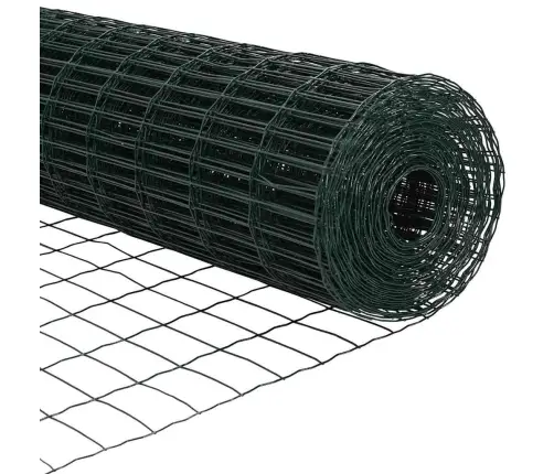 Eiropas Žogs Ar 13 Stabiem 0.4X25 M Cinkota Tērauda Zaļš Vidaxl