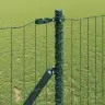 Eiropas Žogs Ar 13 Stabiem 1X25 M Cinkota Tērauda Zaļš Vidaxl