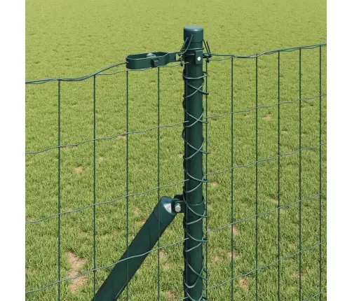 Eiropas Žogs Ar 13 Stabiem 1.2X25 M Cinkots Tērauds Zaļš Vidaxl