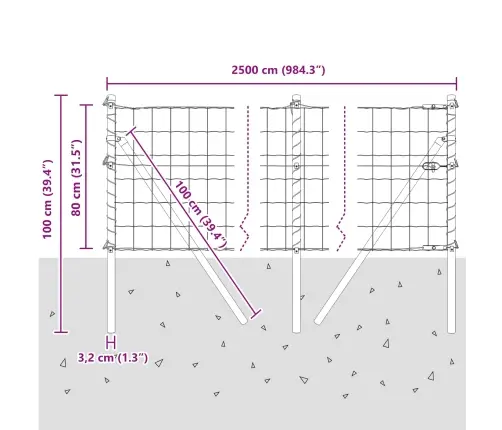 Aed Koos Postiga Roheline 0,8 X 25 M Terased Ja Pvc