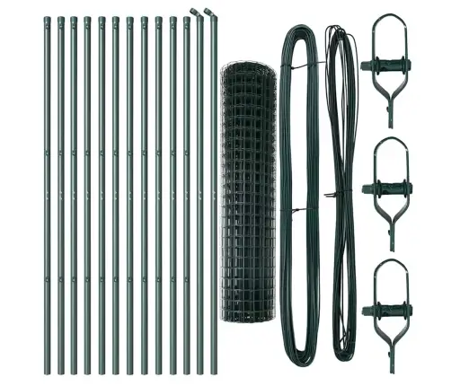 Tvora Su Stulpais Žalia 1 X 25 M Plienas