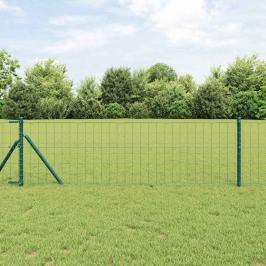 Tvora Su Stulpais Žalia 0.6 X 50 M Plienas