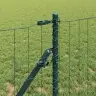 Eiropas Žogs Ar 13 Balstiem 0.6X50 M Cinkota Tērauda Zaļais Vidaxl