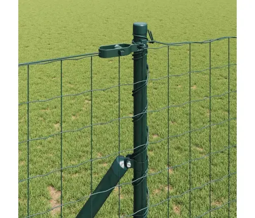 Eiropas Žogs Ar 7 Stabiem 1X10 M Cinkots Tērauds Zaļš Vidaxl