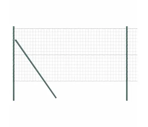 Eiropas Žogs Ar 7 Stabiem 1.2X10 M Cinkota Tērauda Zaļais Vidaxl