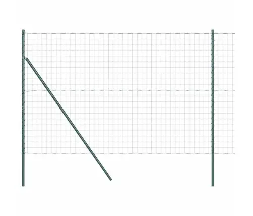 Euro Žogs 2 Gabali Zaļš Metāls 10 X 1.5 M Izturīgs Euro Žogs Vidaxl